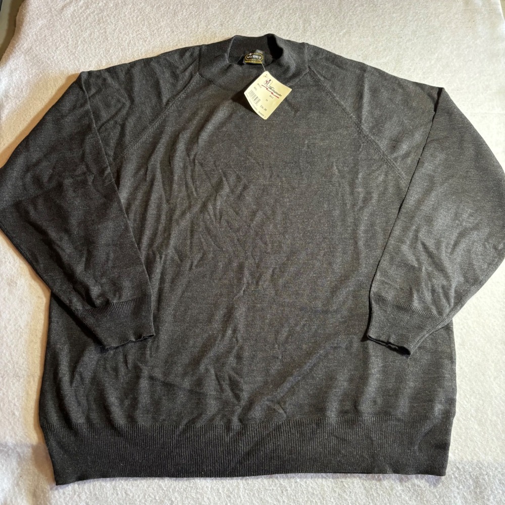 Vintage Virany The Highlander XXL Mens‎ Gray Sweater Banker G Shirt Deadstock